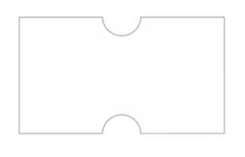 Lochetiketten 21x12mm weiss – Einzelrolle
